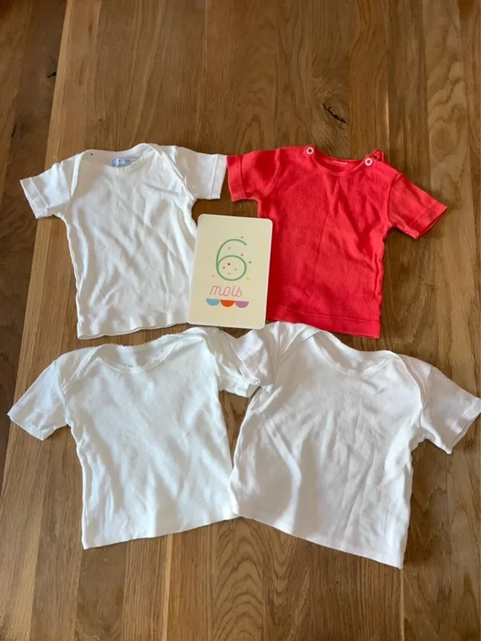 Lot t-shirt 6 mois