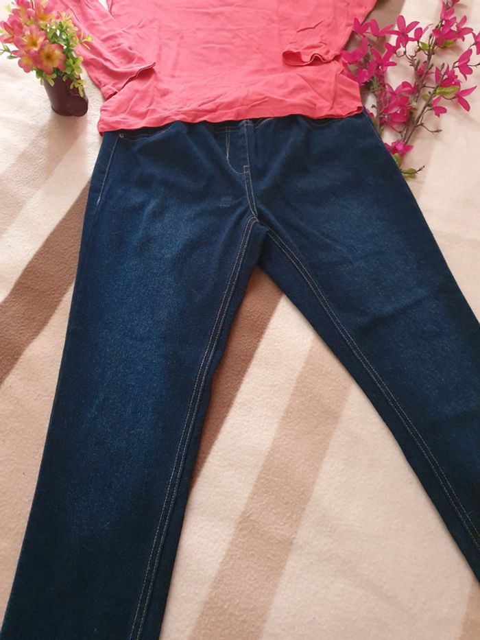 🍒Ensemble jean+tee shirt 10 ans fille🍒 - photo numéro 2