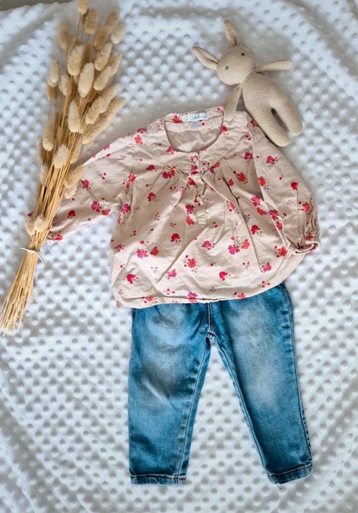 Jolie ensemble fille 12 mois