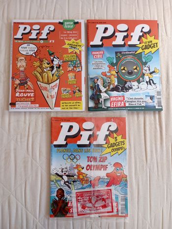 Lot de 3 Pif Magazine
