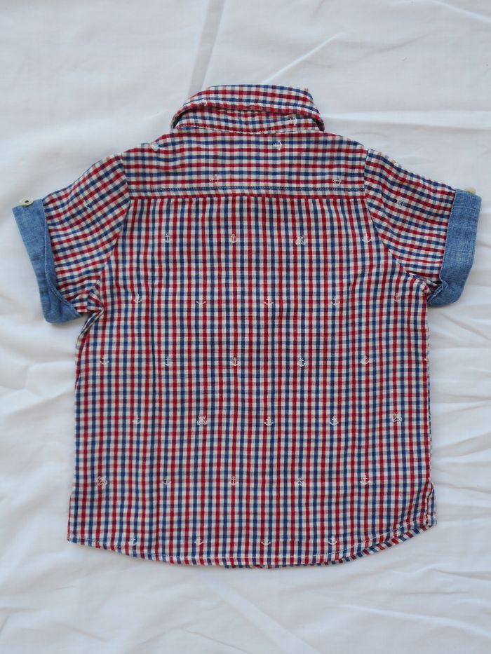 Chemise Manches courtes à carreaux - IKKS - 12 mois - photo numéro 5