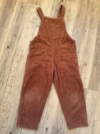 Salopette marron côtelé 4/5 ans Zara fille 