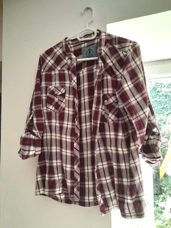 Chemise à carreaux burton