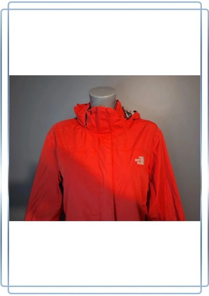Veste à capuche zippée the north face femme hyvent rouge - taille L - photo numéro 3