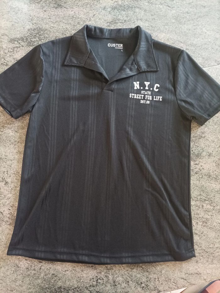 Polo manches courtes taille L Custer