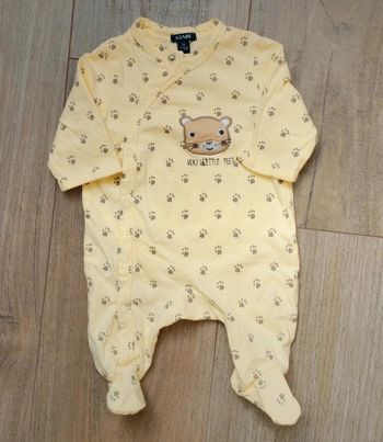 Pyjama mixte 1 mois chat Kiabi