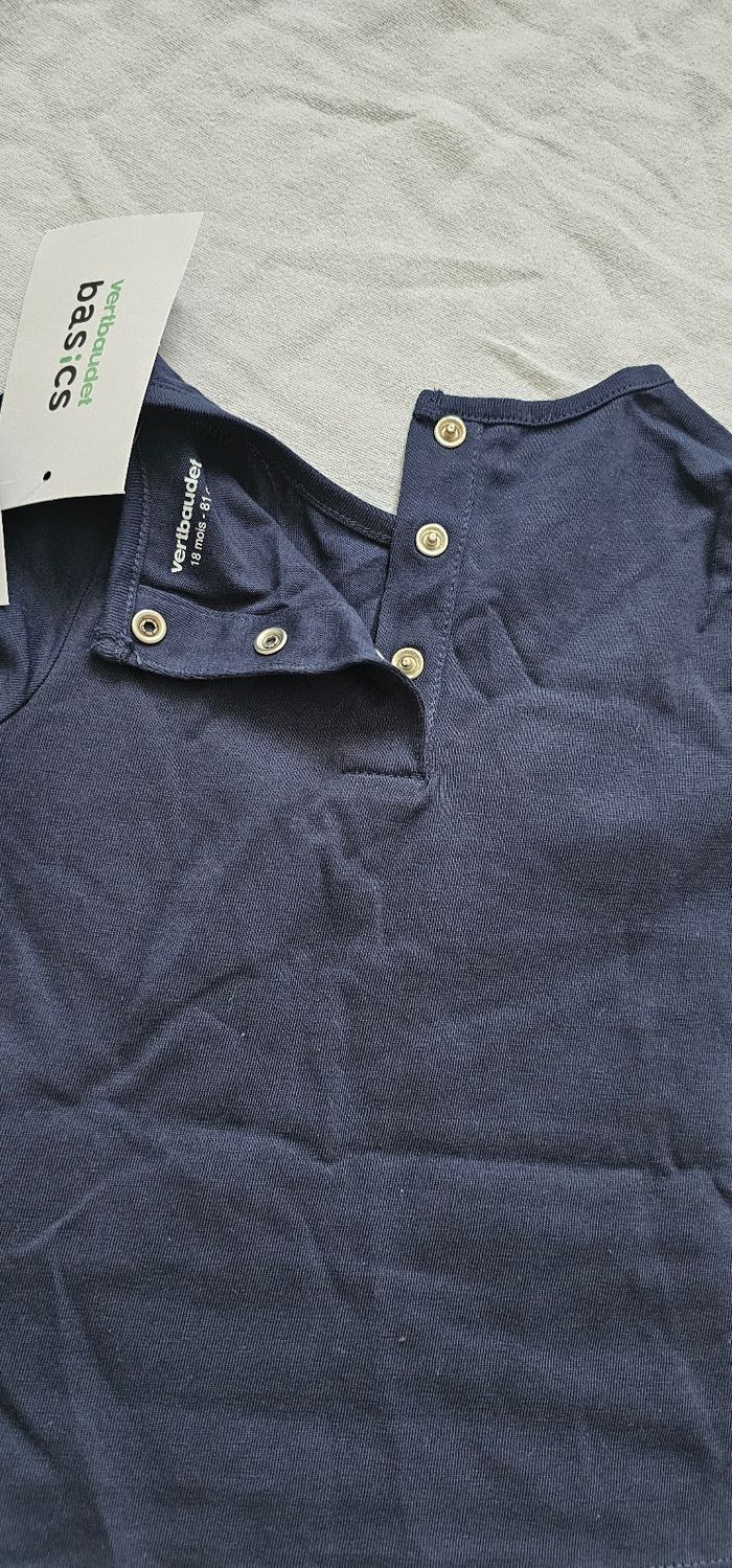 T-shirt manches longues fille de marque Vertbaude - photo numéro 4