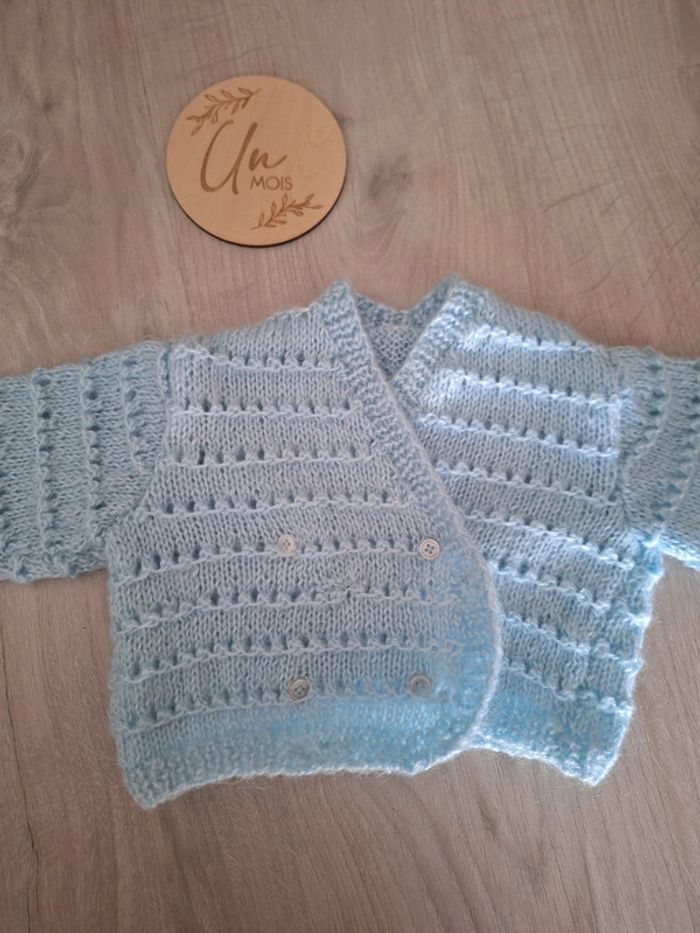 Jolie veste bleue - photo numéro 3