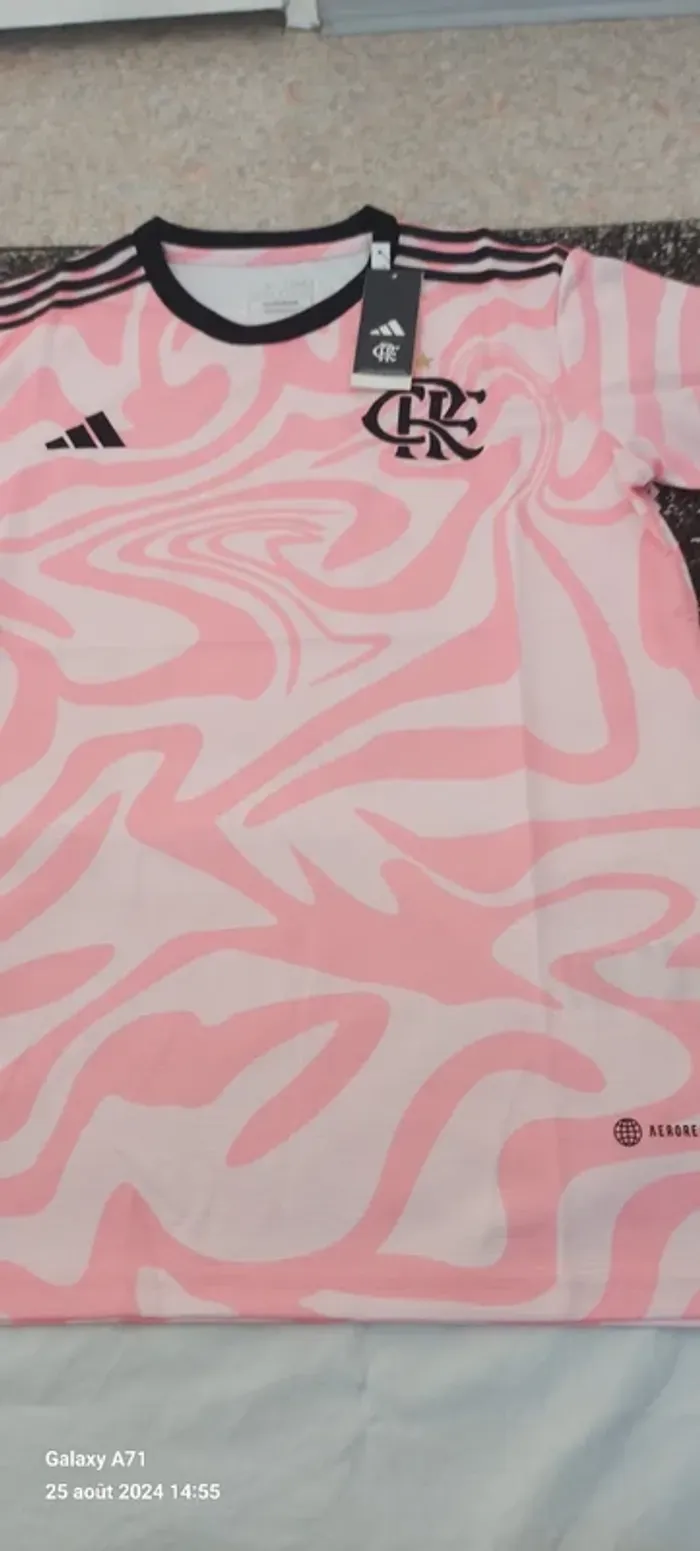 Maillot Flamengo brésil 2024 rose neuf taille XXL - photo numéro 6