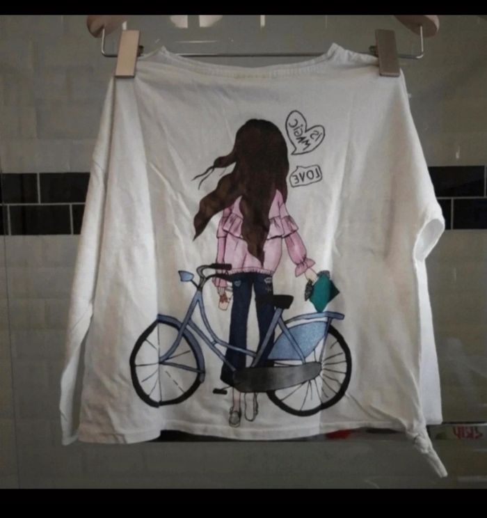 Tee shirt manches longues fille en 7 ans Zara - photo numéro 4