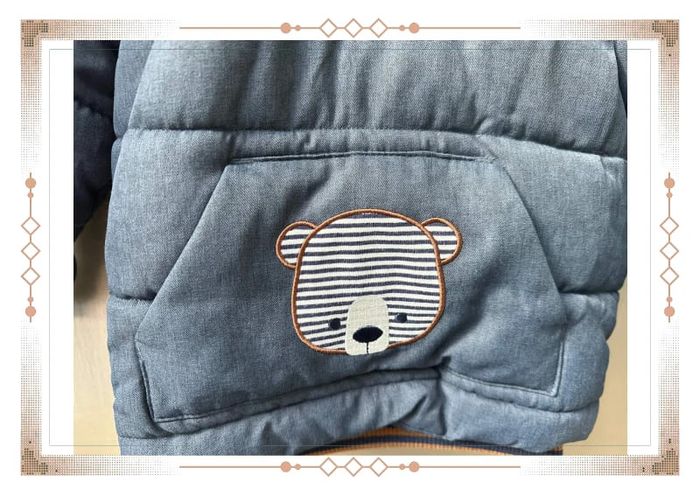 Manteau ours bleu marine obaibi 23 mois / 2 ans - photo numéro 4