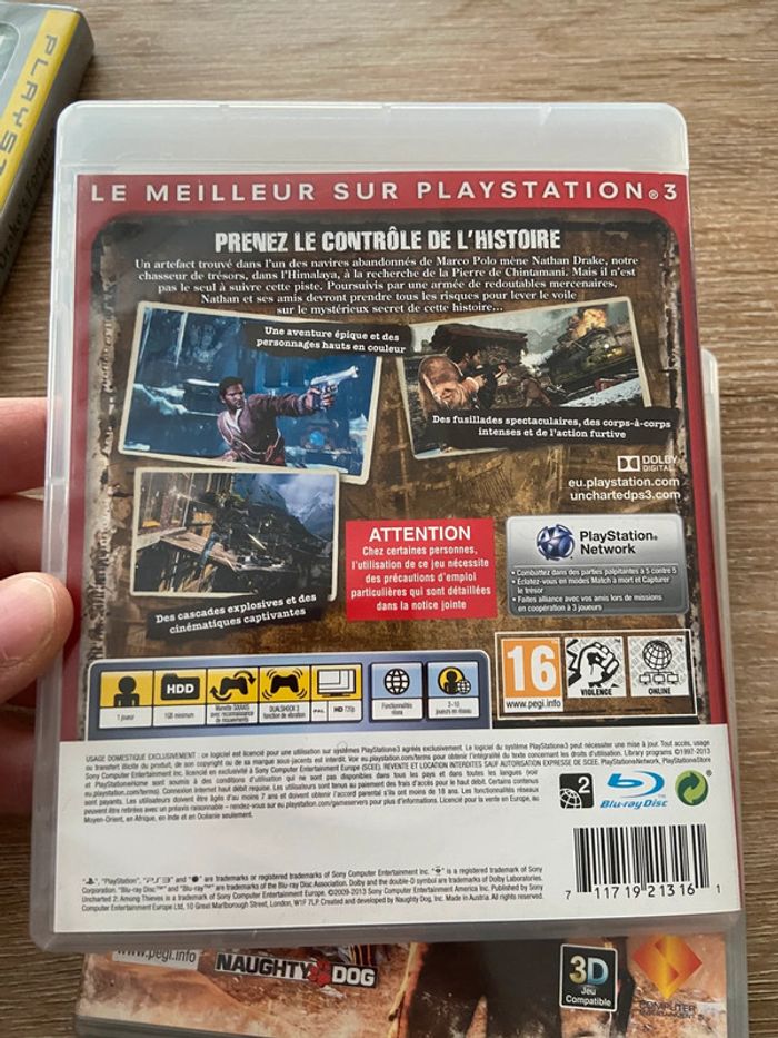 Lot de 3 jeux uncharted sur ps3 - photo numéro 8