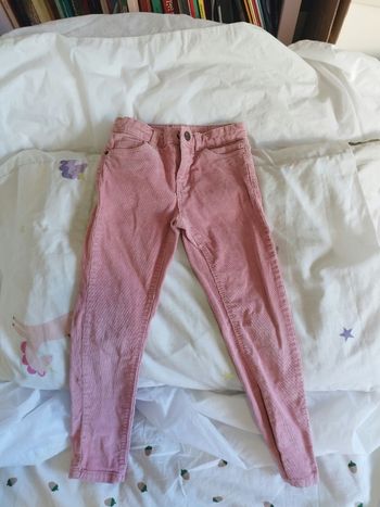 Pantalon slim velours