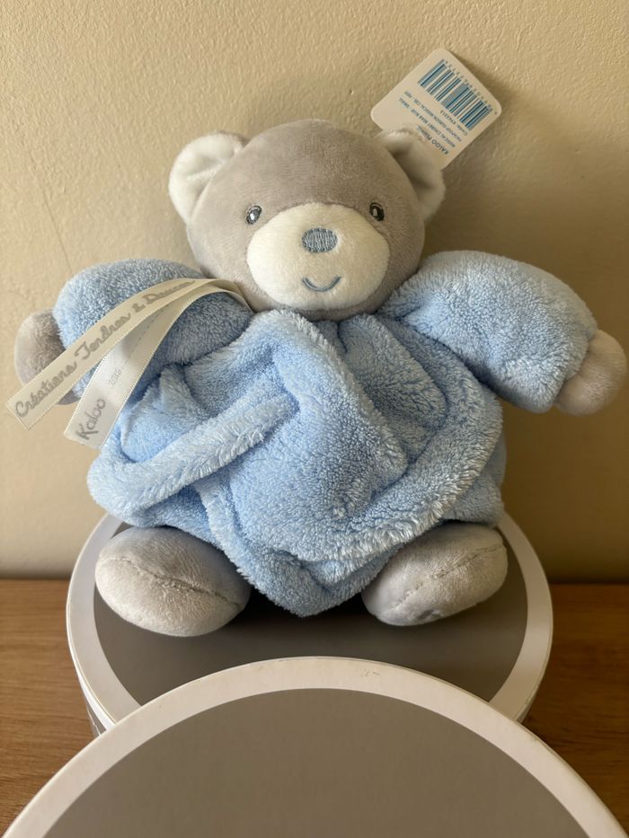 Doudou peluche ours boule plume musical tendres et douces kaloo neuf - photo numéro 2