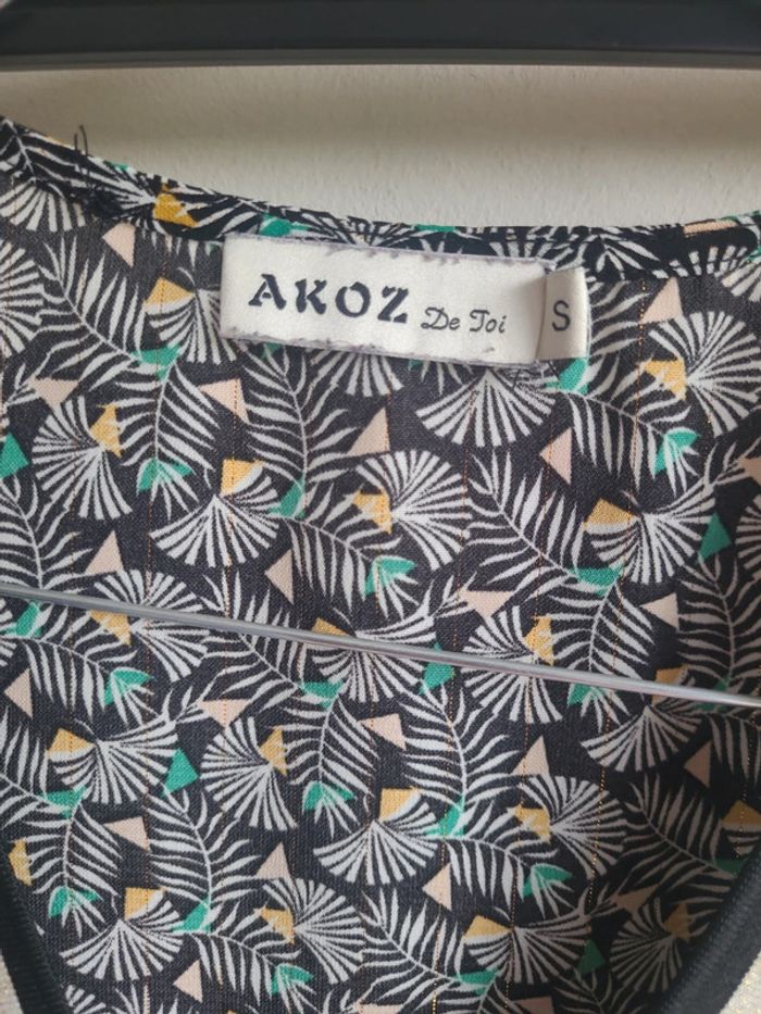 👚Blouse 3/4 Akoz de toi taille S👚 - photo numéro 3