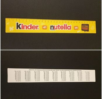 Règle Collector Kinder Nutella