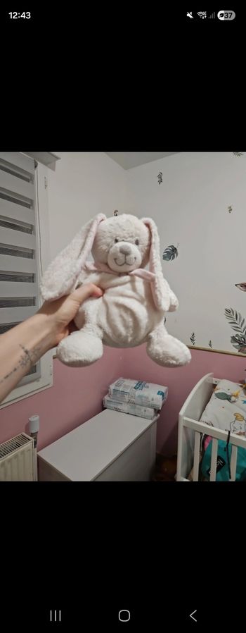 Peluche doudou  lapin 