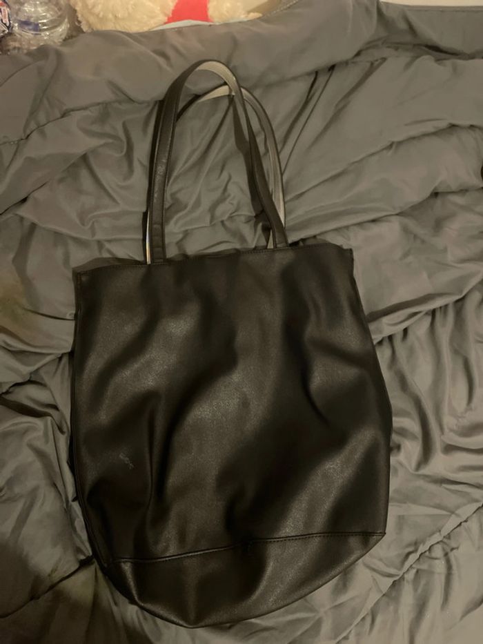 Sac à bandoulière façon tot-bag - photo numéro 2