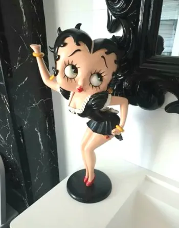 Figurine géante betty boop serveuse 55x30cm