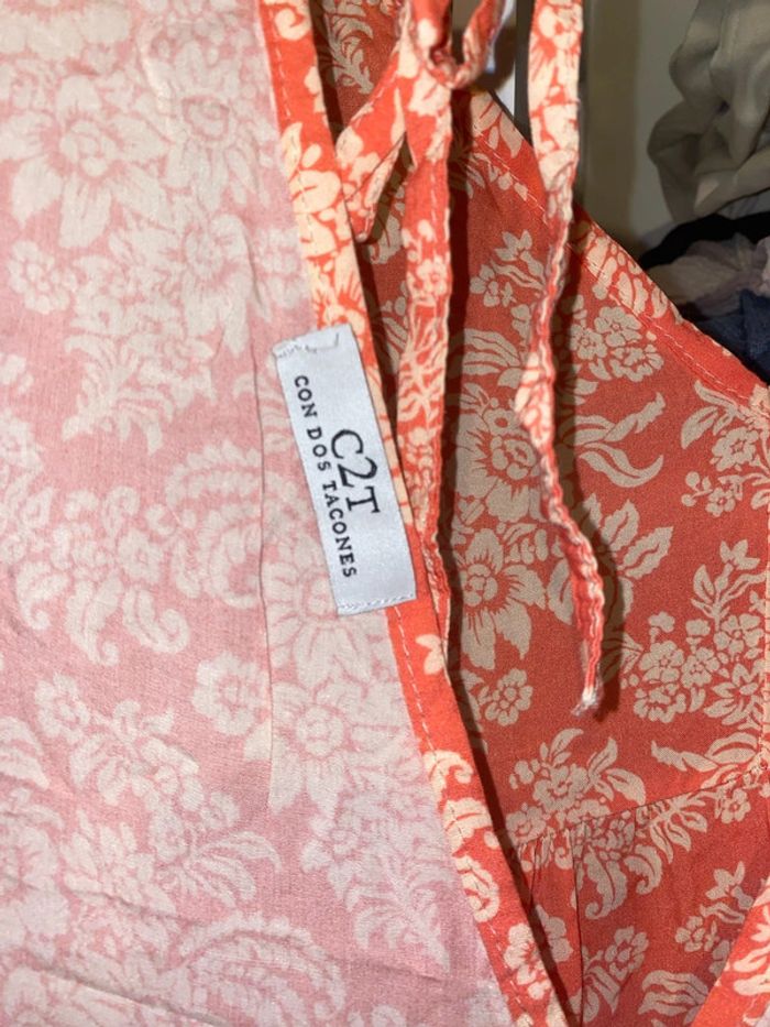 🍑 Robe courte fleurie – C2T Taille M - photo numéro 6
