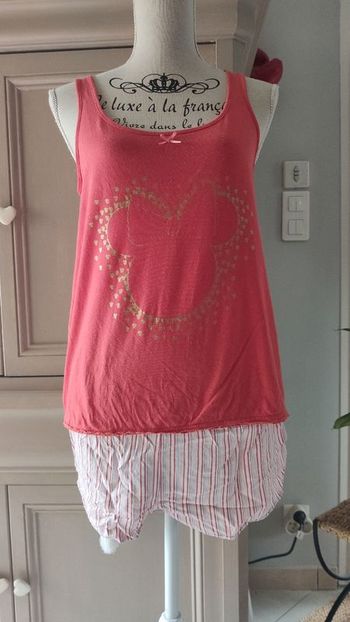 Pyjama short Disney corail taille 38