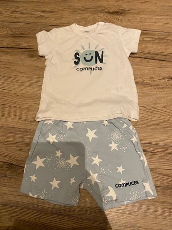 Ensemble short teeshirt 6 mois