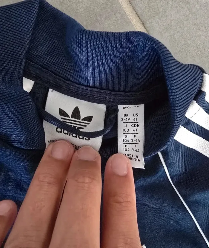 Ensemble jogging adidas bleu nuit - photo numéro 3