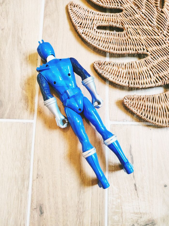 🙅 Power rangers dino charge figurine 30cm du ranger bleu Bandai - photo numéro 3