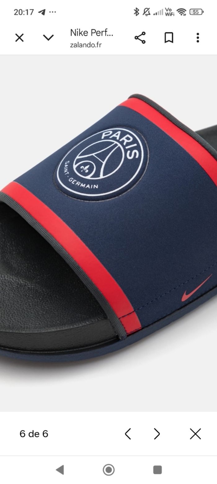 Sandales de bain PSG Nike taille 38 - photo numéro 4