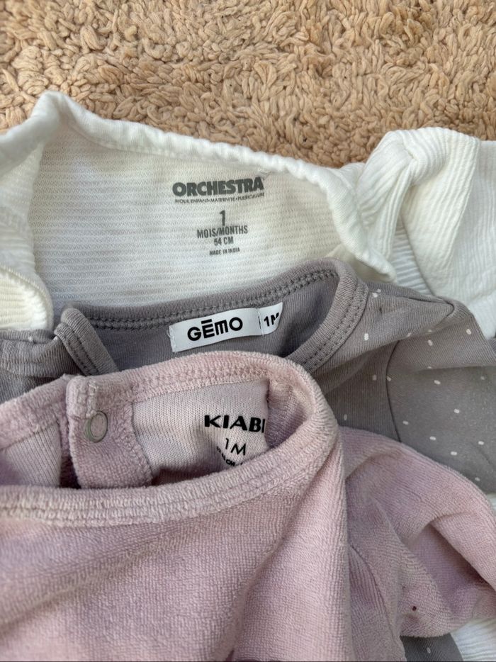 Lot de 4 pyjamas 1 mois - photo numéro 4