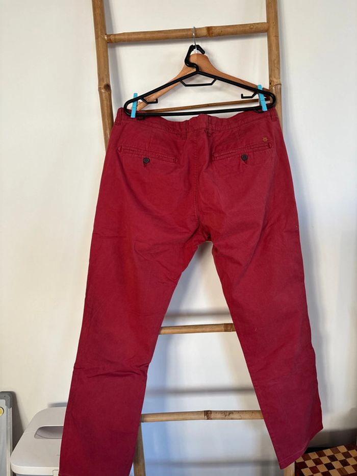 Pantalon chino rouge bordeaux Celio taille 48 - photo numéro 7