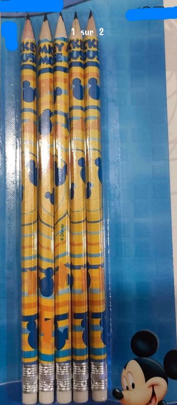 5 Crayons à papier Mickey - Neuf