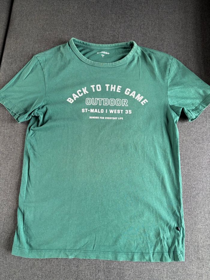 Tee shirt homme vert taille S bonobo
