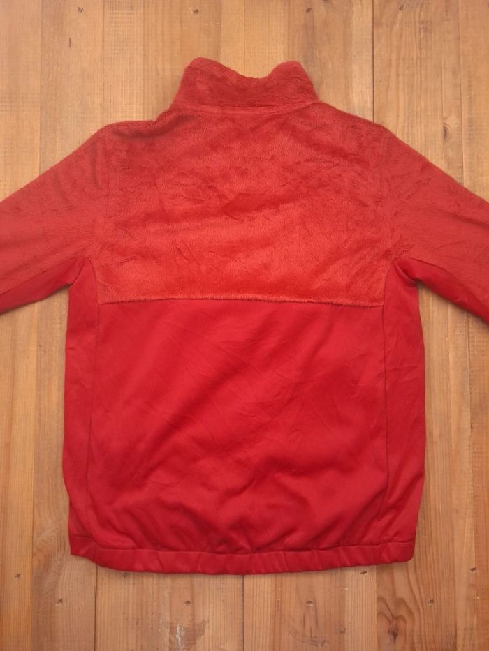 Polaire adidas bi matière quart de zip rouge femme - taille S (107) - photo numéro 6