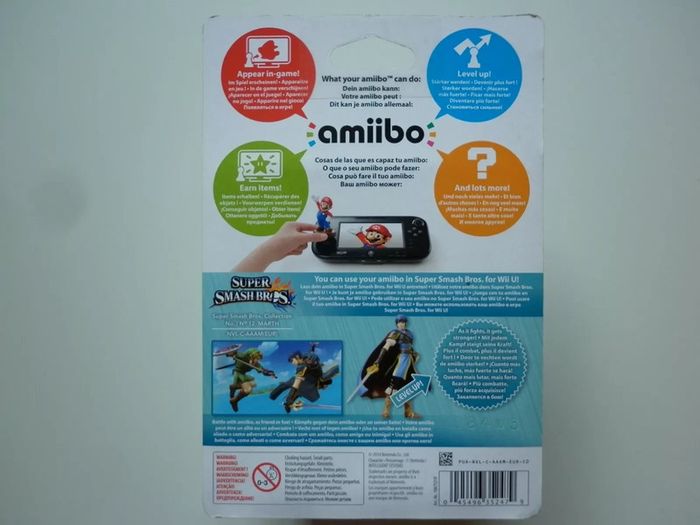 Marth "Fire Emblem" Super Smash Bros Collection Figurine Interactive Amiibo N°12 Wii U - photo numéro 2