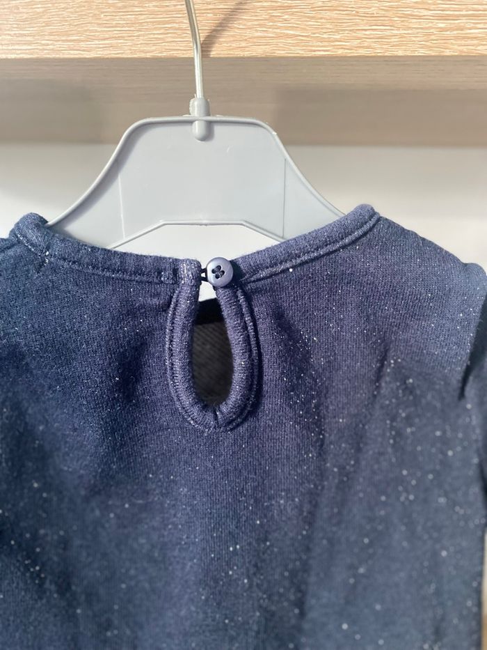 Robe fille bleue marine Lulu Castagnette  6 mois - photo numéro 3