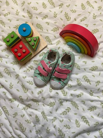 basket en toile à scratch mmotifs pastèques taille 22 gémo