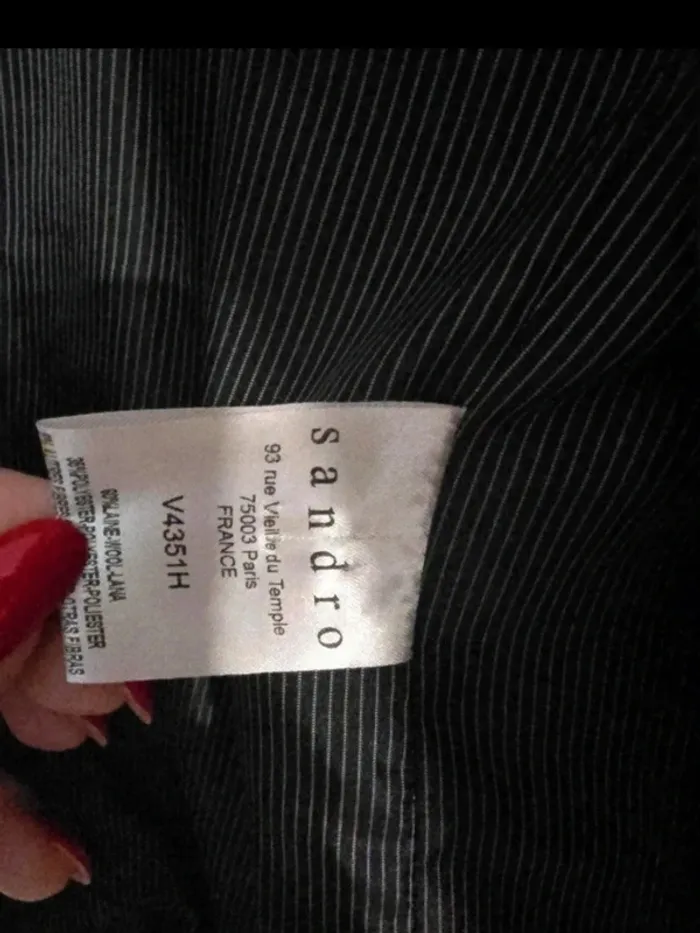 Veste Blazer Sandro Taille 42 - photo numéro 4