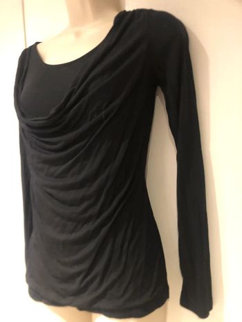 T-shirt taille 36T- habillé noir Mexx drapé