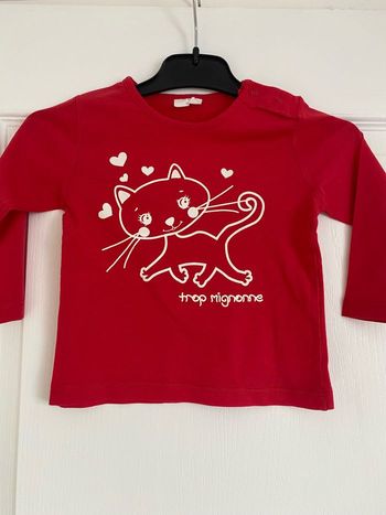 T shirt fille 12 mois