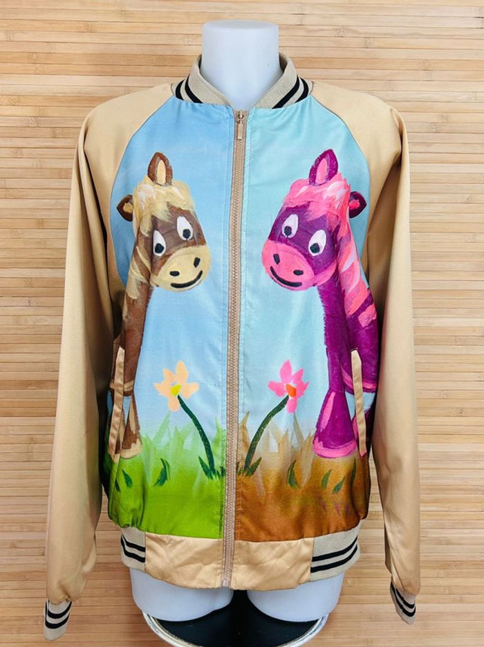 Veste teddy oversize poney