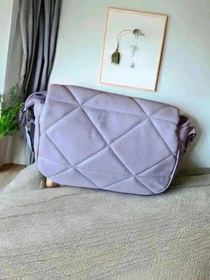 Sac a main lila avec sa pochette - photo numéro 2