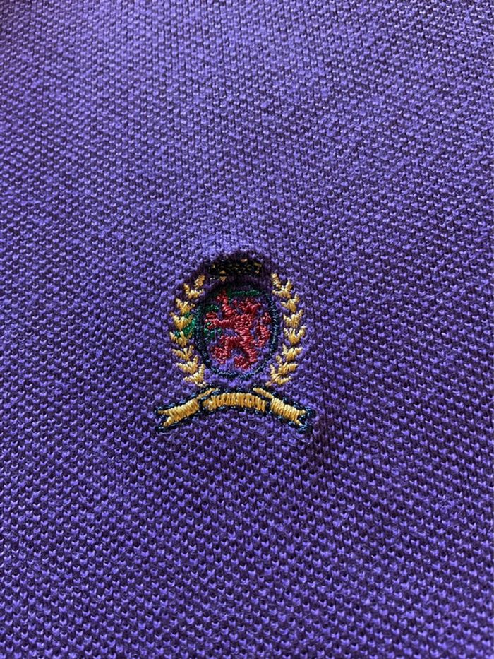 Polo violet pour homme Tommy Hilfiger taille M 020 - photo numéro 3
