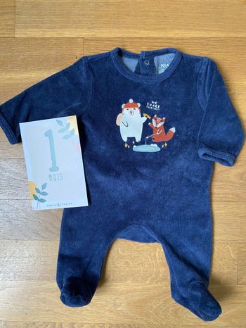 Pyjama velours 1 mois