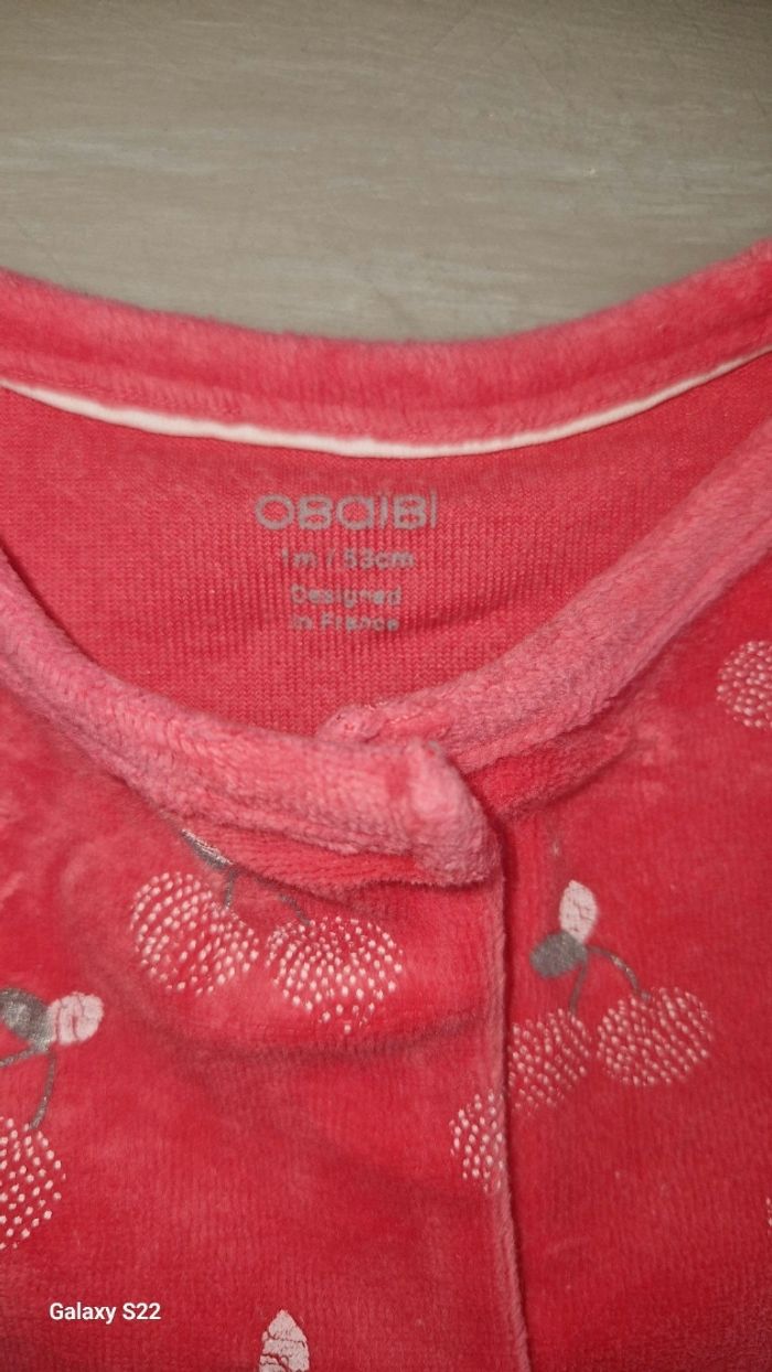 Pyjama coton velours OBAÏBI 1M/53CM - photo numéro 4