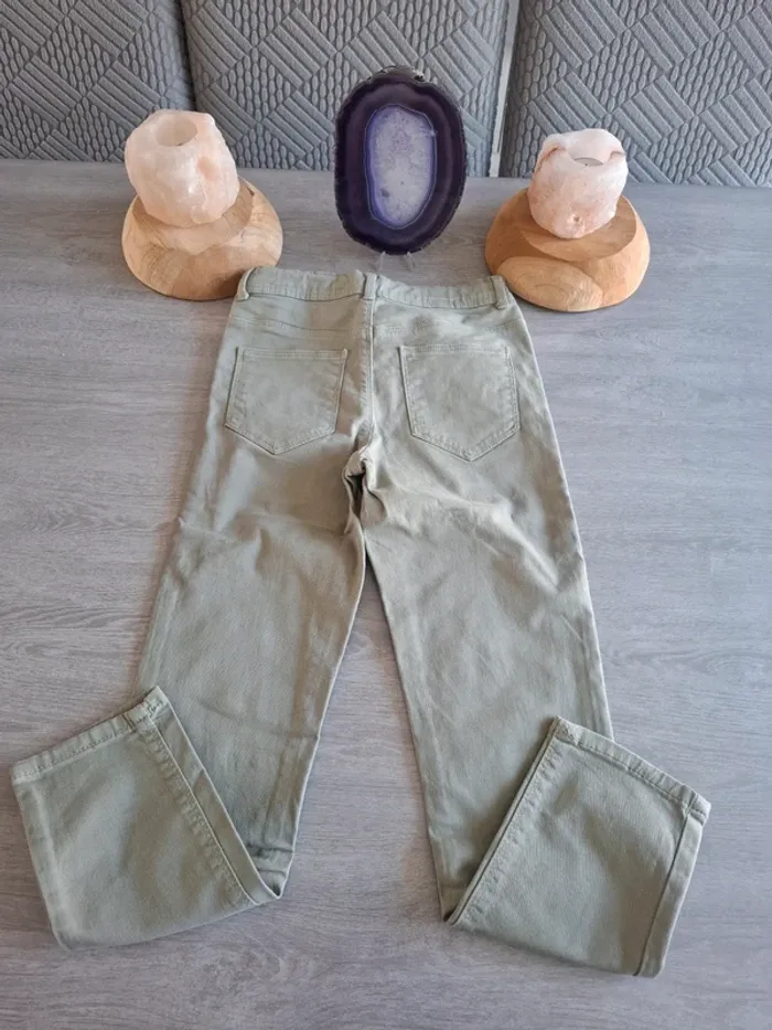 Pantalon slim kaki taille 10 ans - photo numéro 5