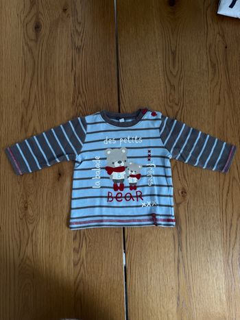 Haut de Pyjama Bébé 6 Mois La Balade des Petits Frères Bear Très Bon État – Réduction sur Lot