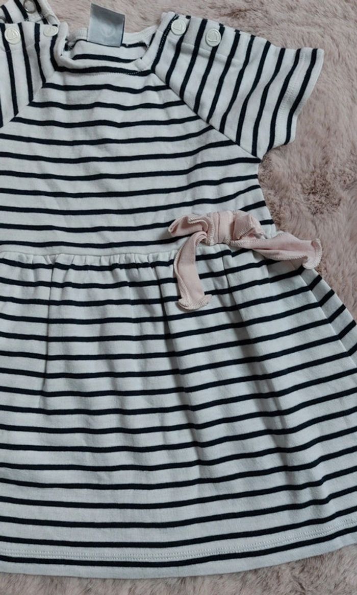Robe Marinière Petit Bateau 12 mois - photo numéro 2