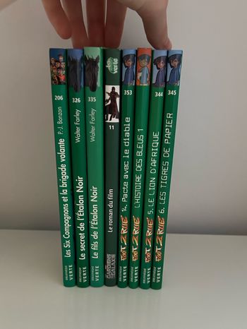 lot 8 livres la bibliothèque verte neuf