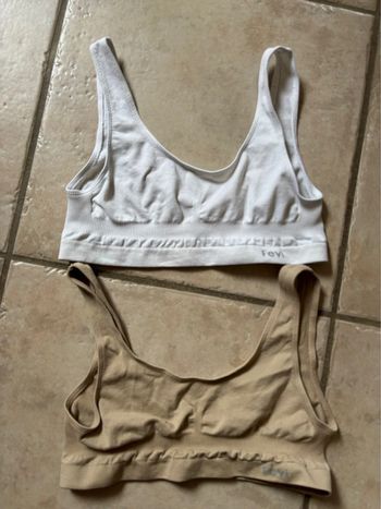 Lot de 2 brassières de sport XS/14 ans